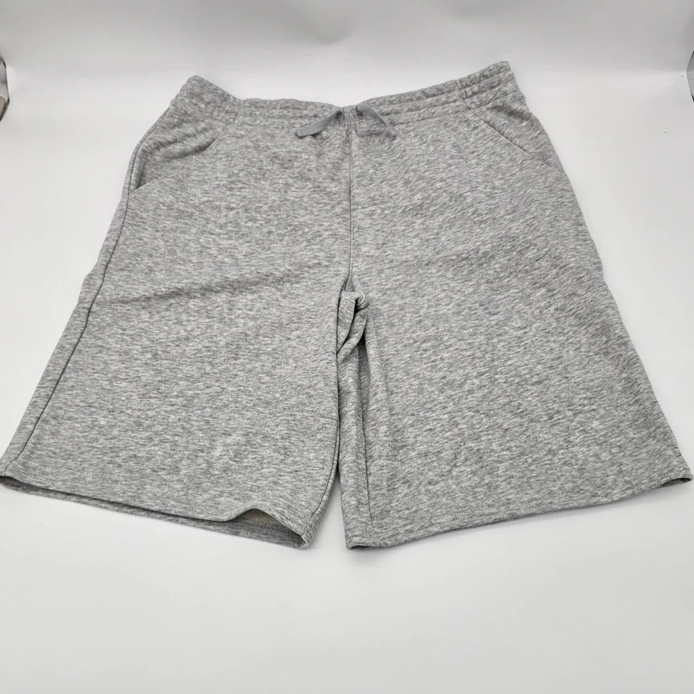 Epic Threads Kids Knit Shorts Drawstring Heather Sterling Grey XL 18-20 NEW
